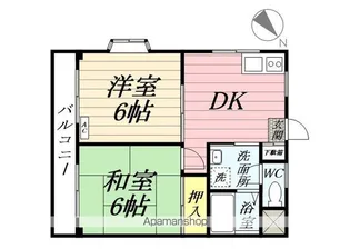 サンハイツユタカ【3階】の間取り
