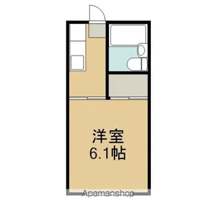 グリーンビレッジ浦安【208号室】の間取り