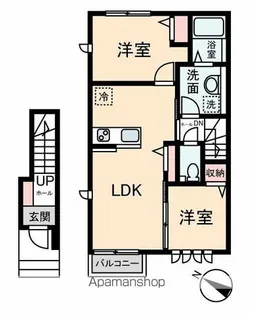 GRACA TERRACE【201号室】の間取り