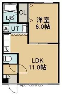 ピアース桔梗【302号室】の間取り