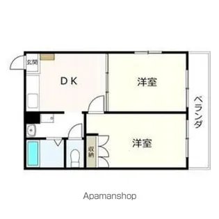 旭ヶ丘East【2階】の間取り