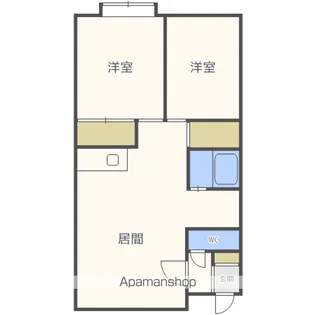 グランフルーヴ西野【2階】の間取り