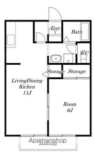 サンビレッジ習志野G【1階】の間取り