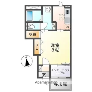 コンフォース旭【103号室】の間取り