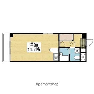 カローラ桑原【410.号室】の間取り