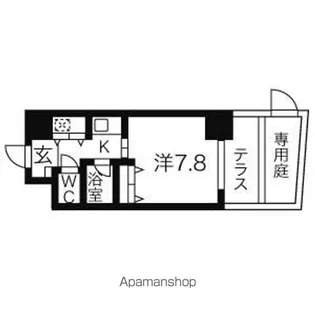 AXIS桜通内山【1階】の間取り