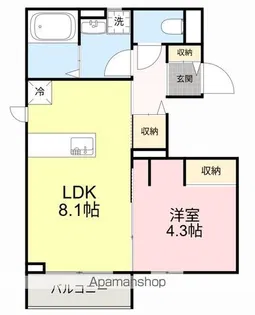 カンターレ 宮城の萩【2階】の間取り
