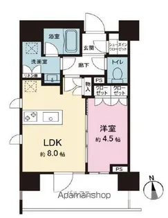 プレミスト早稲田【2階】の間取り