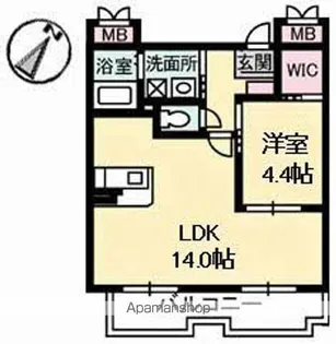 NFツインズ A棟【3階】の間取り