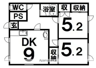 ノースパレスⅢ【2階】の間取り
