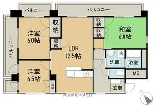 LIT西広島駅前(旧広島T&Yビル)【601号室】の間取り