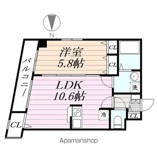 プランドール千葉【3階】の間取り