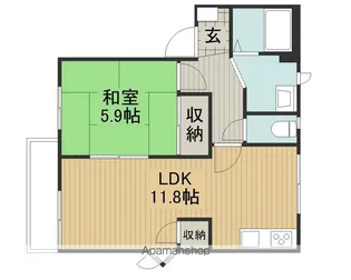 フレグランス小泉【1階】の間取り