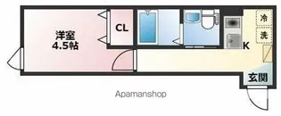 ジュネ谷中【1階】の間取り