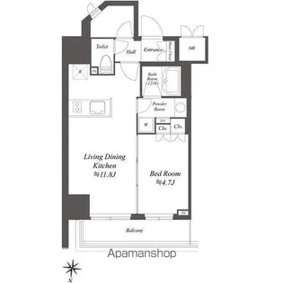 AIFLAT文京本駒込【10階】の間取り