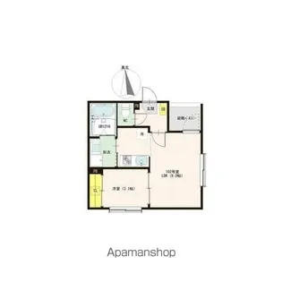 ハーモニーテラス烏森町Ⅲ【3階】の間取り
