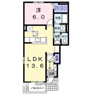ファミールB【1階】の間取り