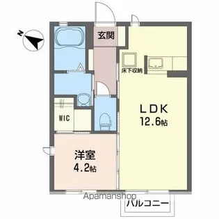 ジャクリンコート【1階】の間取り