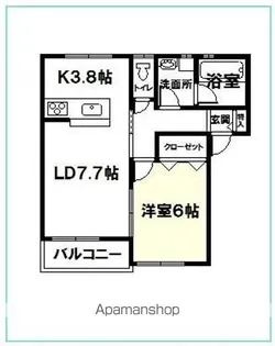 アーバニズム86【A203号室】の間取り