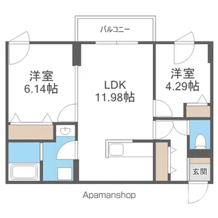 エフビル14【2階】の間取り