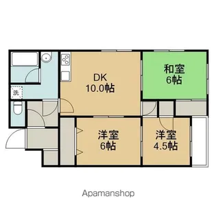 ロアジール市川【1階】の間取り