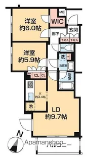 ARCOBALENO HASUNEⅠ【4階】の間取り