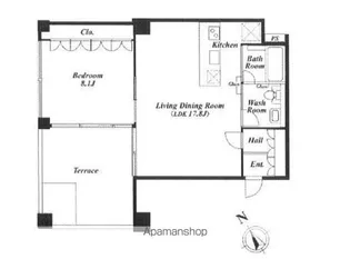 QIZ広尾【5階】の間取り