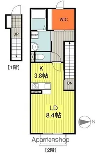 タキタコーポ【202号室】の間取り