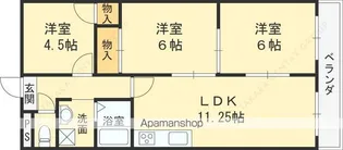 ウィルコート【4階】の間取り