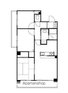 ソレイユ松戸【3階】の間取り