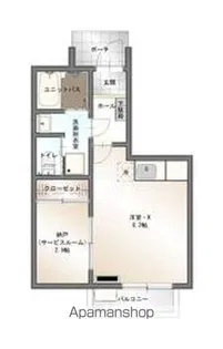 コンシェルジュライフ A棟【103号室】の間取り