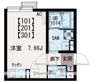IXO町屋Ⅱ【2階】の間取り