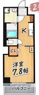 THE STAGE 中津口【206号室】の間取り