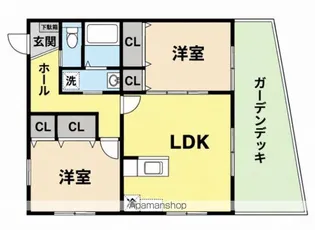 カーサグランデ【1階】の間取り