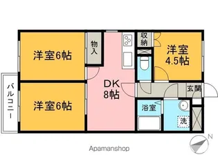 ルネサンス21【3階】の間取り