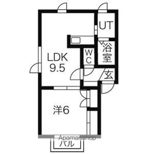 グランディール【2階】の間取り