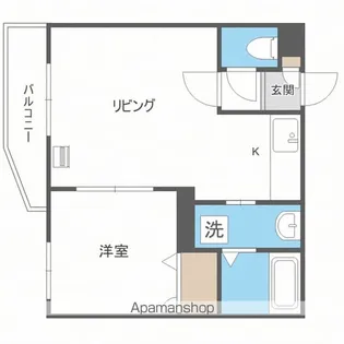 ルーエ琴似【2階】の間取り