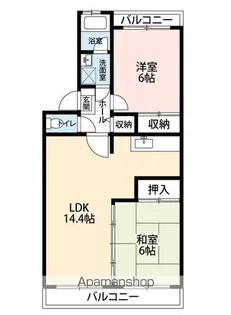 ロイヤルグリーン八千代2号棟【2階】の間取り