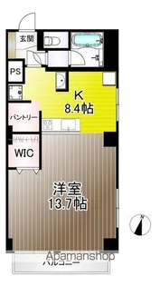 光シャンブル生田【406号室】の間取り