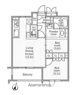 NIDO SAKURAGAOKA【3階】の間取り