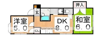 クワノハイツ【1階】の間取り