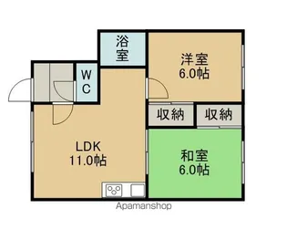 パレス東郊【101号室】の間取り