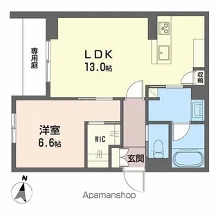 COEURMAISON内方【1階】の間取り