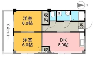 ファームハウス【2階】の間取り