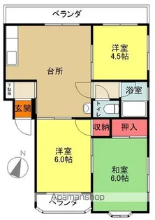 メゾン倉前【401号室】の間取り