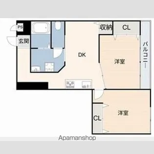 フィレンツェ一社【2階】の間取り