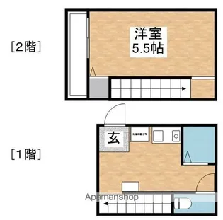 リック六本松【1階】の間取り