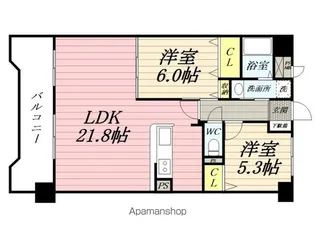 スカイレジデンシア山王【704号室】の間取り