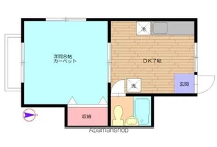 ニチユウサンハイツE棟【2階】の間取り