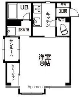 ドミール・クレセントA【4階】の間取り
